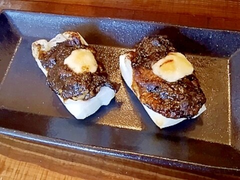 【お餅簡単アレンジ☆】海苔味噌チーズと餅をチンっ！